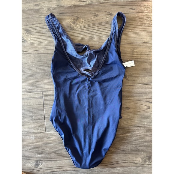 KARLA COLLETTO Denim V-Neck Underwire One-Piece Swimsuit - Picture 9 of 16